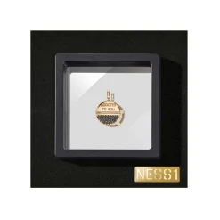 NESS1 - M.D.M.A Necklace 18Kt Rose Gold and Diamonds - Drug Collection - Handcrafted Necklace - High Quality Luxury - Avvenice