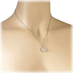 NESS1 - M.D.M.A Necklace 9Kt White Gold and Diamonds - Drug Collection - Handcrafted Necklace - High Quality Luxury - Avvenice