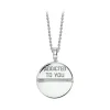 NESS1 - M.D.M.A Necklace 9Kt White Gold and Diamond - Drug Collection - Handcrafted Necklace - High Quality Luxury - Avvenice