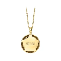 NESS1 - M.D.M.A Necklace 9Kt Yellow Gold and Diamond - Drug Collection - Handcrafted Necklace - High Quality Luxury - Avvenice