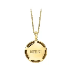NESS1 - M.D.M.A Necklace 9Kt Yellow Gold and Diamond - Drug Collection - Handcrafted Necklace - High Quality Luxury - Avvenice