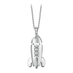 NESS1 - Mixxxile Necklace 9Kt White Gold and Diamond - Sex Bomb Collection - Handcrafted Necklace - High Quality Luxury - Avvenice