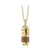 NESS1 - Pill.Ola Necklace 9Kt Yellow Gold and Diamonds - Drug Collection - Handcrafted Necklace - High Quality Luxury - Avvenice