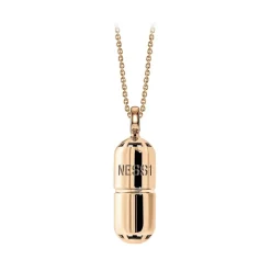 NESS1 - Pill.Ola Necklace 18Kt Rose Gold and Diamond - Drug Collection - Handcrafted Necklace - High Quality Luxury - Avvenice
