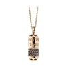 NESS1 - Pill.Ola Necklace 18Kt Rose Gold and Diamonds - Drug Collection - Handcrafted Necklace - High Quality Luxury - Avvenice