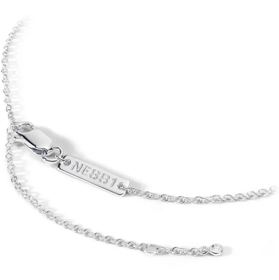 NESS1 - Pocket Coffin Necklace 9kt White Gold and Diamond - Time Collection - Handcrafted Necklace - High Quality Luxury - Avvenice