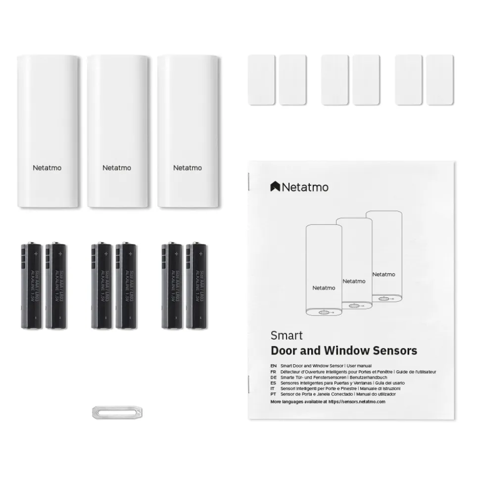 Netatmo - Bundle Smart Door and Window Sensors : 2 packs of 3 - Smart Sensors - Avvenice