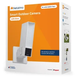 Netatmo - Smart Outdoor Camera with Siren - White - Intelligent Camera - Avvenice