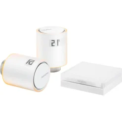 Netatmo - Starter Pack - Basic Kit for Centralized Heating Systems - Intelligent Valves - Smart Home - Radiator Valves - Avvenice
