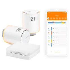 Netatmo - Starter Pack - Basic Kit for Centralized Heating Systems - Intelligent Valves - Smart Home - Radiator Valves - Avvenice