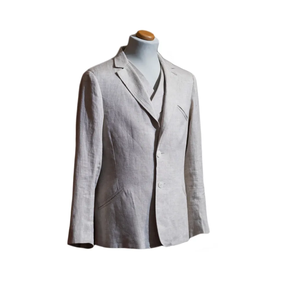 Nicolao Atelier - Anni '30 Jacket - Ecru Linen for Men - Jacket - Made in Italy - Luxury Exclusive Collection - Avvenice
