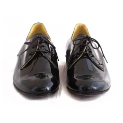 Nicolao Atelier - Black Patent Leather Slipper Shoe with Laces - Man - Shoe - Made in Italy - Luxury Exclusive Collection - Avvenice