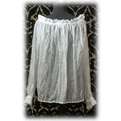 Nicolao Atelier - Cotton Gauze Historical Cut Shirt - Woman - Shirt - Made in Italy - Luxury Exclusive Collection - Avvenice