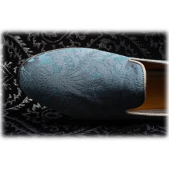 Nicolao Atelier - Damask Slipper Shoe - Light Blue Color Man - Shoe - Made in Italy - Luxury Exclusive Collection - Avvenice