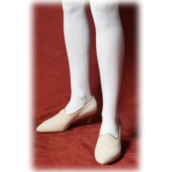 Nicolao Atelier - Décolleté Shoes - Woman Butter Color - Shoe - Made in Italy - Luxury Exclusive Collection - Avvenice