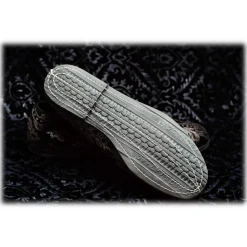 Nicolao Atelier - Furlana Slipper Venezia in Silk Velvet - Silver - Shoe - Made in Italy - Luxury Exclusive Collection - Avvenice