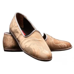 Nicolao Atelier - Furlana Slipper in Damask - Color Apricot Woman - Shoe - Made in Italy - Luxury Exclusive Collection - Avvenice