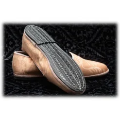 Nicolao Atelier - Furlana Slipper in Damask - Color Apricot Woman - Shoe - Made in Italy - Luxury Exclusive Collection - Avvenice