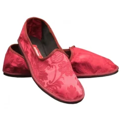 Nicolao Atelier - Furlana Slipper in Red Damask - Woman - Shoe - Made in Italy - Luxury Exclusive Collection - Avvenice
