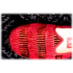 Nicolao Atelier - Furlana Slipper Venezia in Velvet - Burgundy - Shoe - Made in Italy - Luxury Exclusive Collection - Avvenice