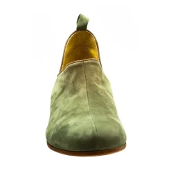 Nicolao Atelier - Man Shoe - Medieval Style Green Olive Color (Suede) - Shoe - Made in Italy - Luxury Exclusive Collection - Avvenice