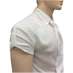 Nicolao Atelier - Men's Shirt with Asymmetrical Cut - Shirt - Made in Italy - Luxury Exclusive Collection - Avvenice