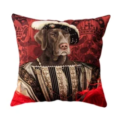 Nicolao Atelier - Pillow with Portrait - Francesco I - Pillow - Made in Italy - Luxury Exclusive Collection - Avvenice