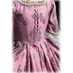 Nicolao Atelier - Pink Taffetas Women's Dress - Historical Costume - 1700 - Dress - Made in Italy - Luxury Exclusive Collection - Avvenice