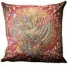 Nicolao Atelier - Rubelli Silk Cushion - Peacock Motif - Pillow - Made in Italy - Luxury Exclusive Collection - Avvenice