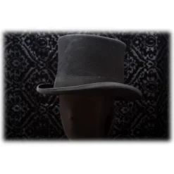 Nicolao Atelier - 800's Cylinder - Black - Hats - Made in Italy - Luxury Exclusive Collection - Avvenice