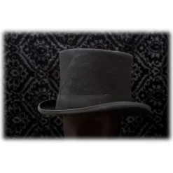 Nicolao Atelier - 800's Cylinder - Black - Hats - Made in Italy - Luxury Exclusive Collection - Avvenice