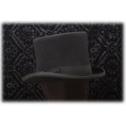 Nicolao Atelier - 800's Cylinder - Black - Hats - Made in Italy - Luxury Exclusive Collection - Avvenice