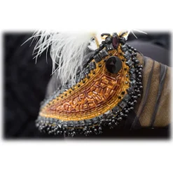 Nicolao Atelier - 30's Headband Hairstyle - Stones and Feathers - Hats - Made in Italy - Luxury Exclusive Collection - Avvenice