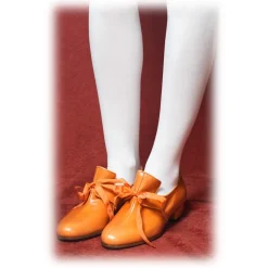 Nicolao Atelier - Shoe '700 - Man Orange Color - Shoe - Made in Italy - Luxury Exclusive Collection - Avvenice