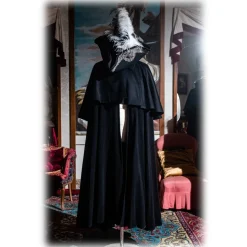 Nicolao Atelier - Typical Venetian Tabarro 1700 - Historical Costume - 1700 - Tabarro - Made in Italy - Luxury Exclusive - Avvenice