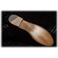 Nicolao Atelier - Velvet Brocade Slipper Shoe - Black with Pattern Woman - Shoe - Made in Italy - Luxury Exclusive Collection - Avvenice