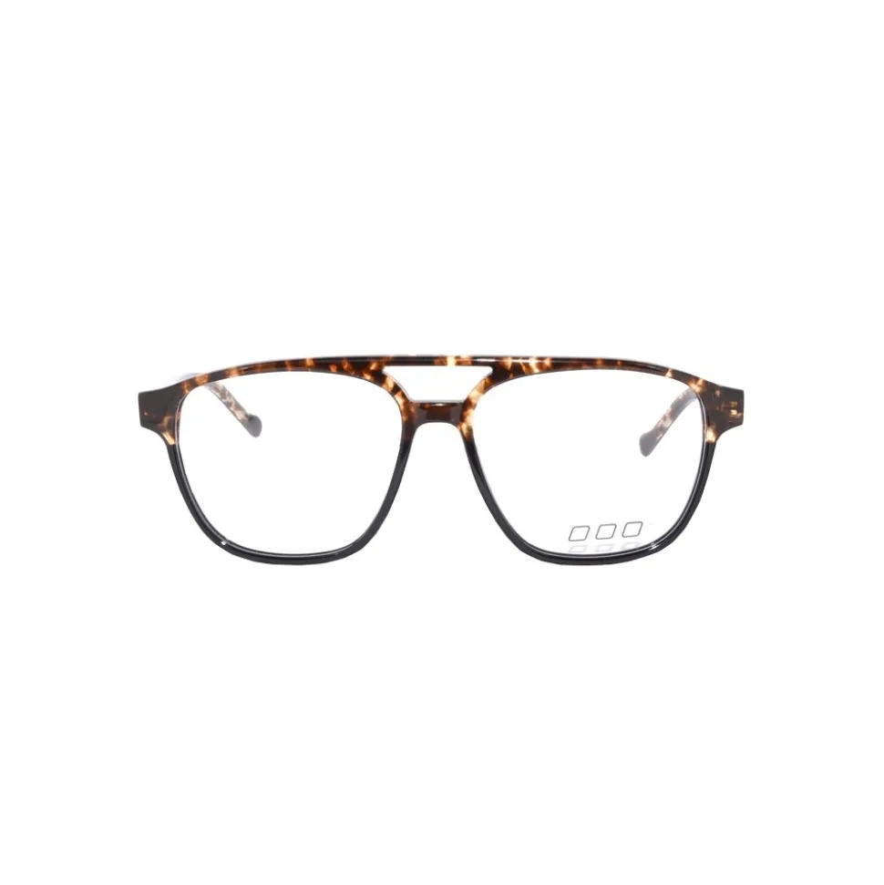 No Logo Eyewear - NOL30218 - Glossy Black and Havana - Eyeglasses - Avvenice