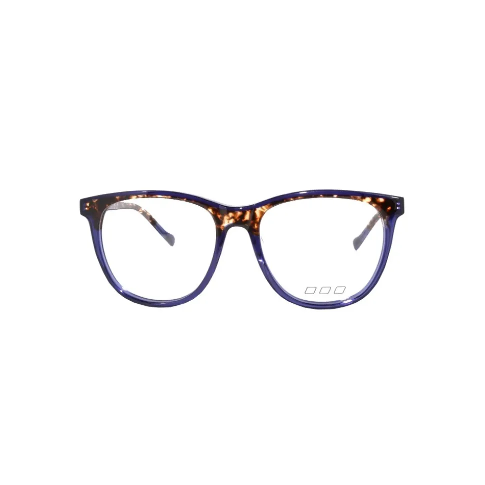 No Logo Eyewear - NOL30176 - Havana with Blue Front Gluing - Eyeglasses - Avvenice