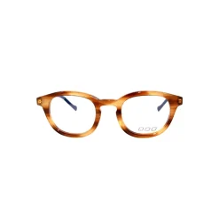 No Logo Eyewear - NOL30178 - Light Brown Striped with Dark Blue Bonding - Eyeglasses - Avvenice