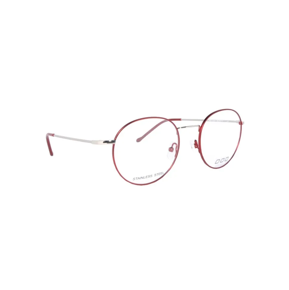 No Logo Eyewear - NOL71014 - Silver and Red - Eyeglasses - Avvenice