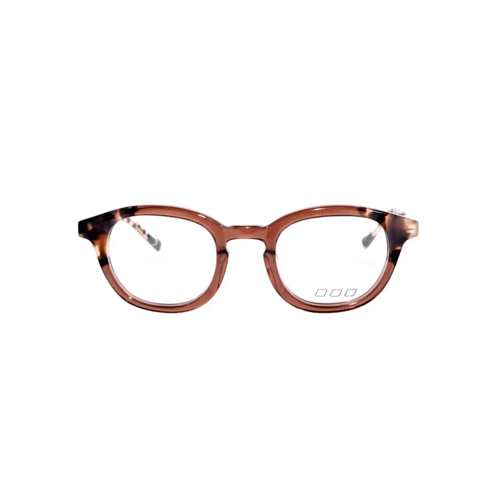 No Logo Eyewear - NOL30178 - Transparent Brown and Havana - Eyeglasses - Avvenice