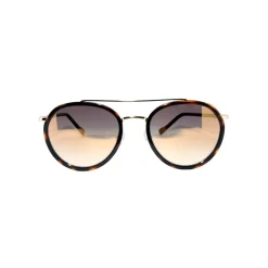 No Logo Eyewear - NOL09954 Sun - Glossy Havana and Shiny Gold - Sunglasses - Avvenice
