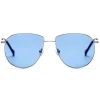 No Logo Eyewear - NOL19031 Sun - Light Blue and Silver -  Sunglasses - Avvenice