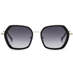 No Logo Eyewear - NOL81033 Sun - Black and Gold - Sunglasses - Avvenice