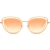 No Logo Eyewear - NOL81035 Sun - Pink and Gold - Sunglasses - Avvenice