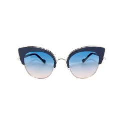 No Logo Eyewear - NOL09946 Sun - Matt Blue and Silver - Sunglasses - Avvenice