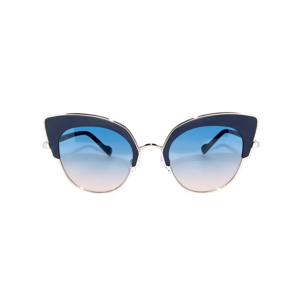 No Logo Eyewear - NOL09946 Sun - Matt Blue and Silver - Sunglasses - Avvenice
