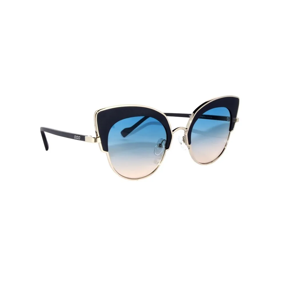 No Logo Eyewear - NOL09946 Sun - Matt Blue and Silver - Sunglasses - Avvenice