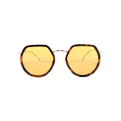 No Logo Eyewear - NOL09950 Sun - Havana and Gold - Sunglasses - Avvenice