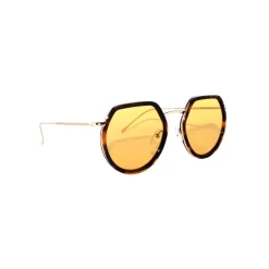 No Logo Eyewear - NOL09950 Sun - Havana and Gold - Sunglasses - Avvenice